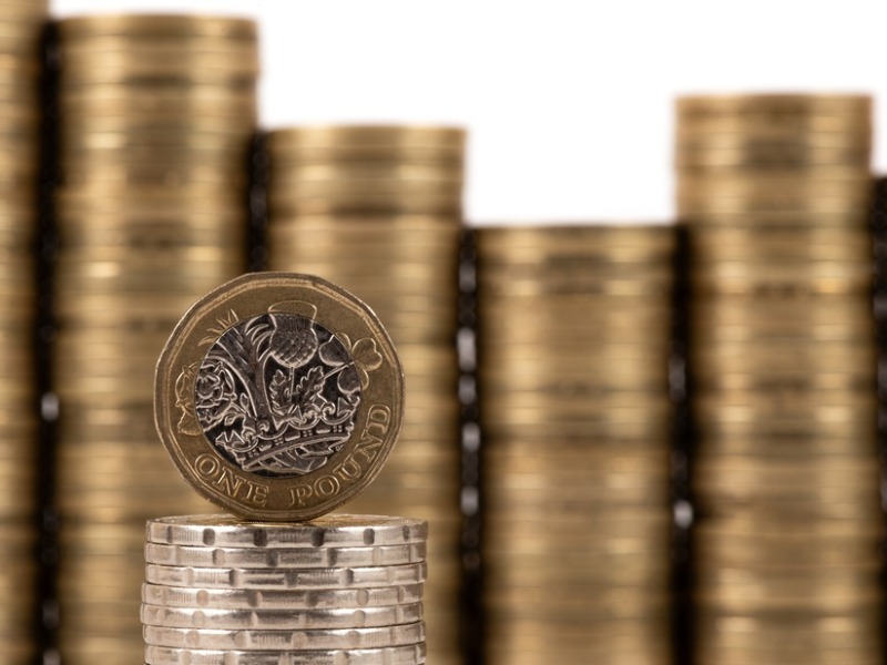 A Conceptual Image Of The British Pound  Featuring A 1